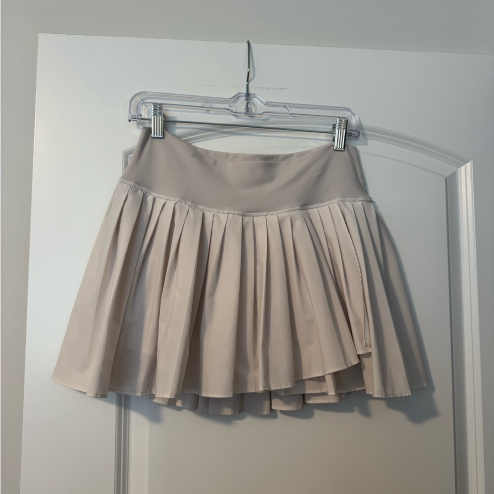 Elegant Cream Skater Skirt